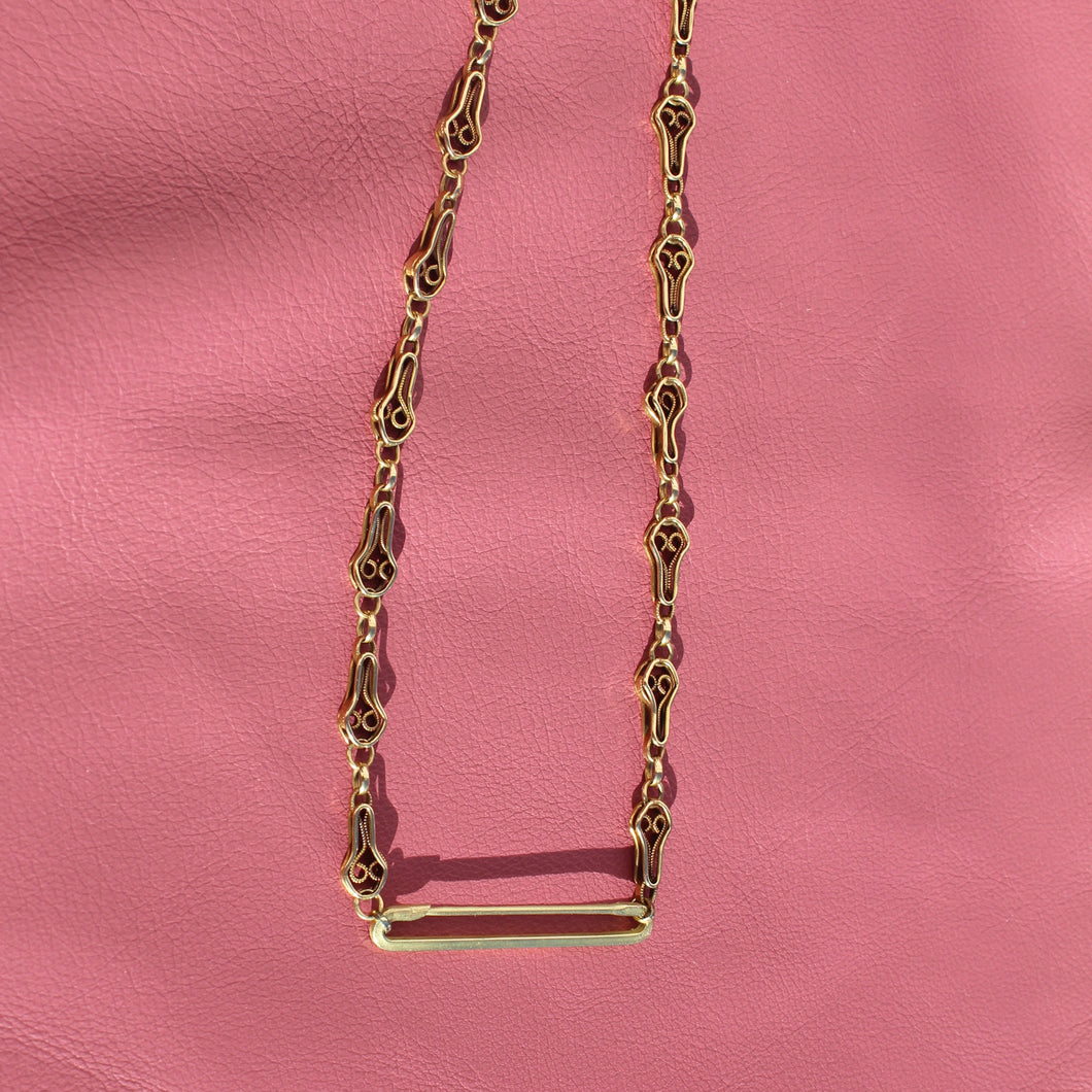 Handmade Edwardian Pin Necklace