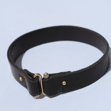 Load image into Gallery viewer, Leather Cuff Bracelet w/ Diamonds