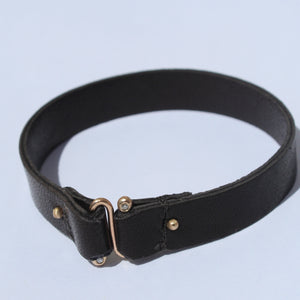 Leather Cuff Bracelet w/ Diamonds