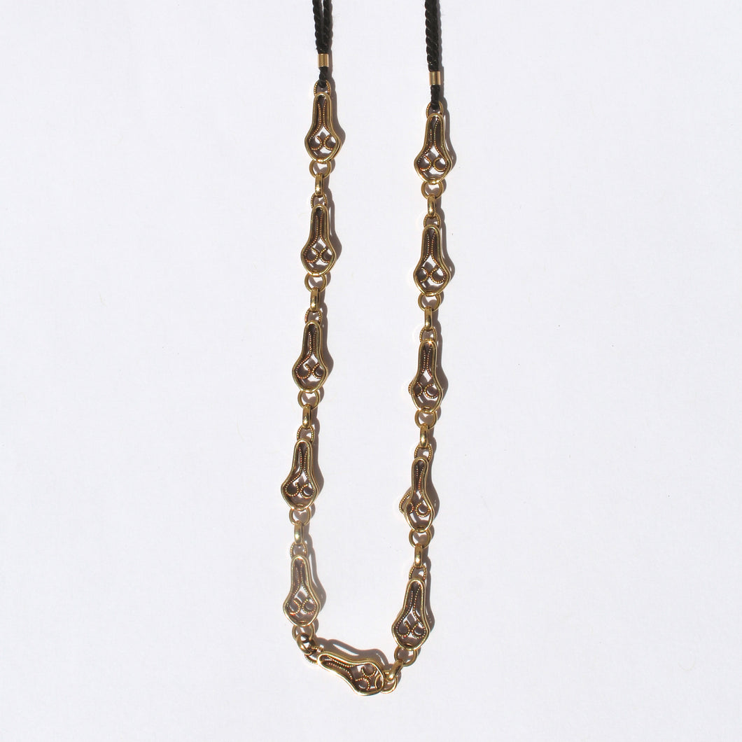 18k Vintage Filigree Chain Necklace