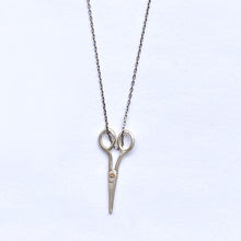 Load image into Gallery viewer, Tiny Scissors Necklace - Silver