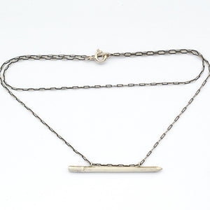 Sterling Silver Pencil Necklace